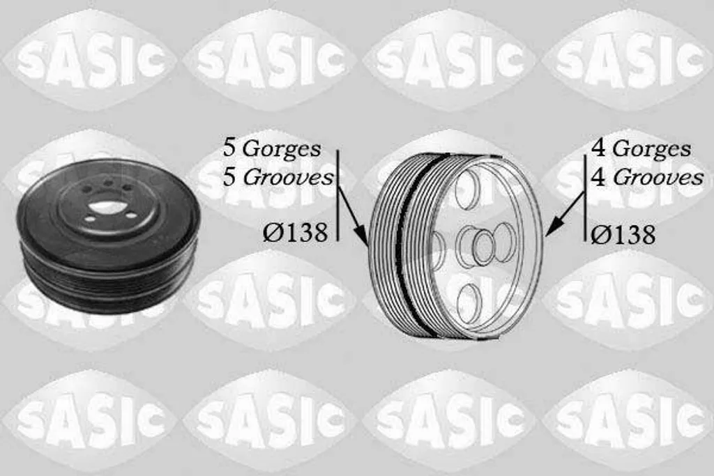 Poulie de vilebrequin contre les vibrations moteur de Audi A6 et VW