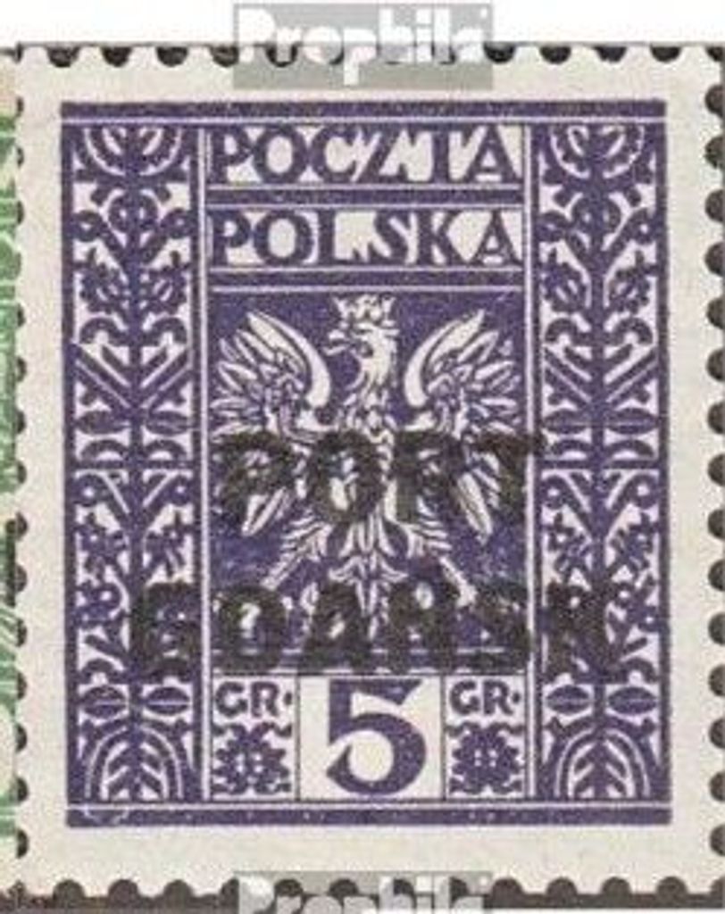 Briefmarken Polnische Post Danzig 1929 Mi 20-22 (kompl.Ausg.) gestempelt Aufdruckausgabe