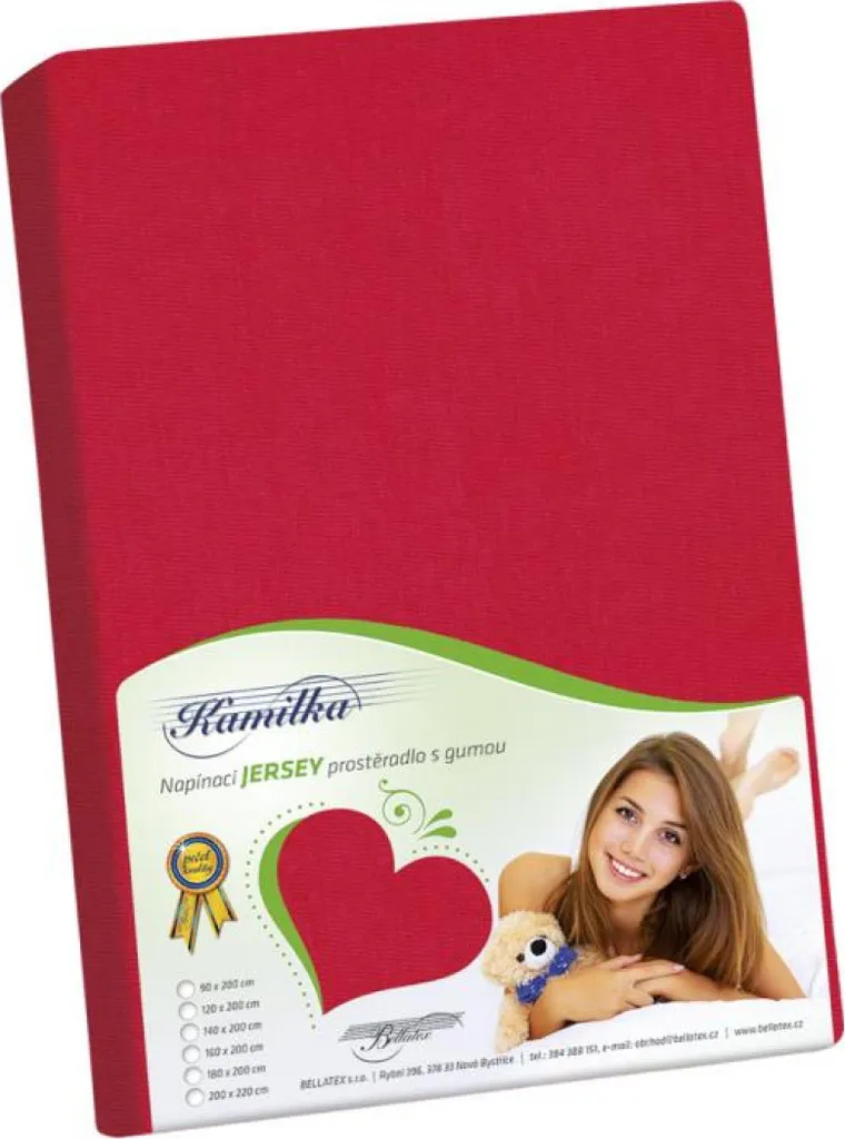 Lenzuolo Matrimoniale 180x200 Jersey Rosso | Traspirante e Antiacaro
