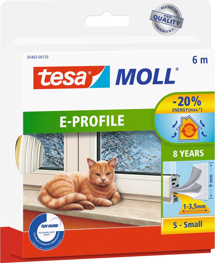 tesamoll Fensterdichtung selbstklebend (1 x 6 m) - Produktbild 
