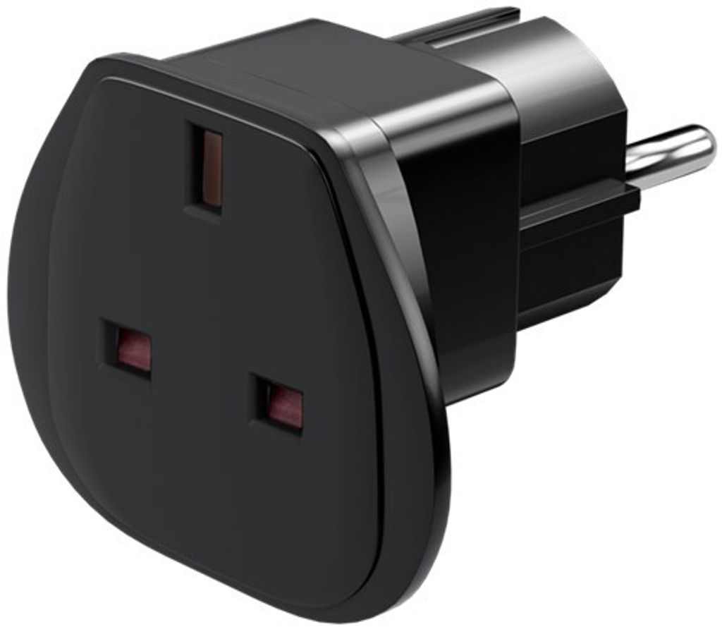 Goobay | Zasilanie CEE 7/7 | Zasilanie BS 1363 | Adapter Zdjęcie produktu 
