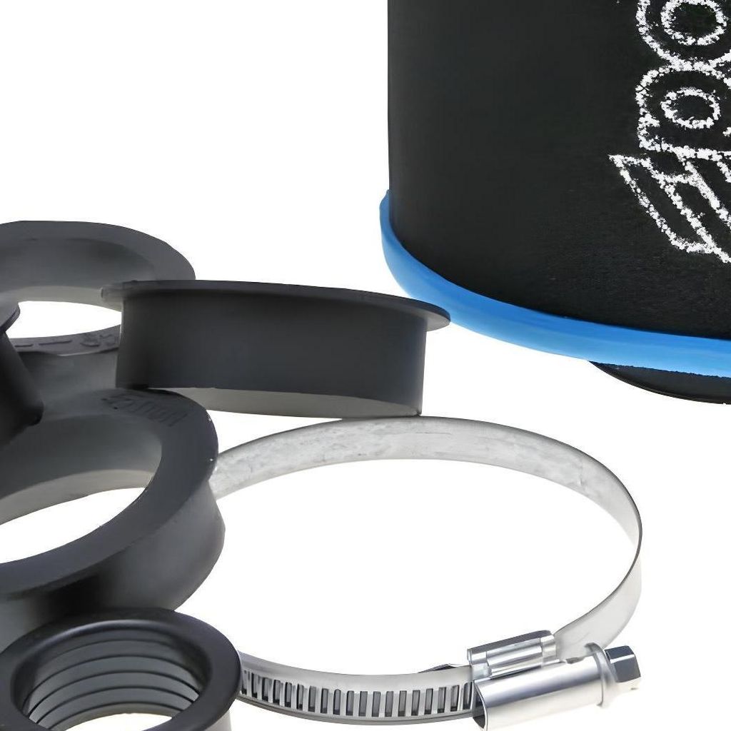 Luftfilter Polini Big Evolution 28-55mm gerade schwarz-blau