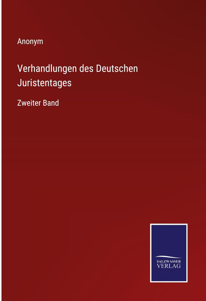 Verhandlungen des Deutschen Juristentages