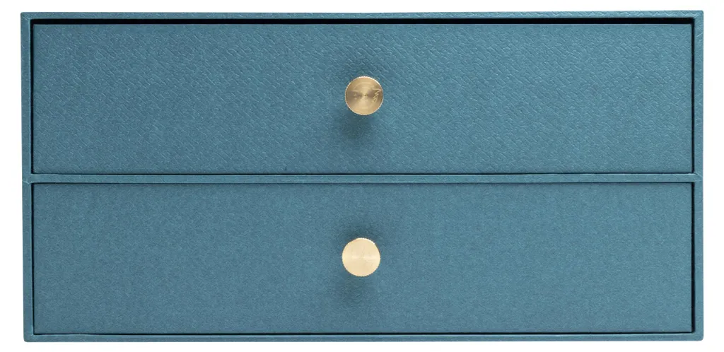 Rangement Bureau A4 OfficeByMe Bleu Canard pour Télétravail et Home Office