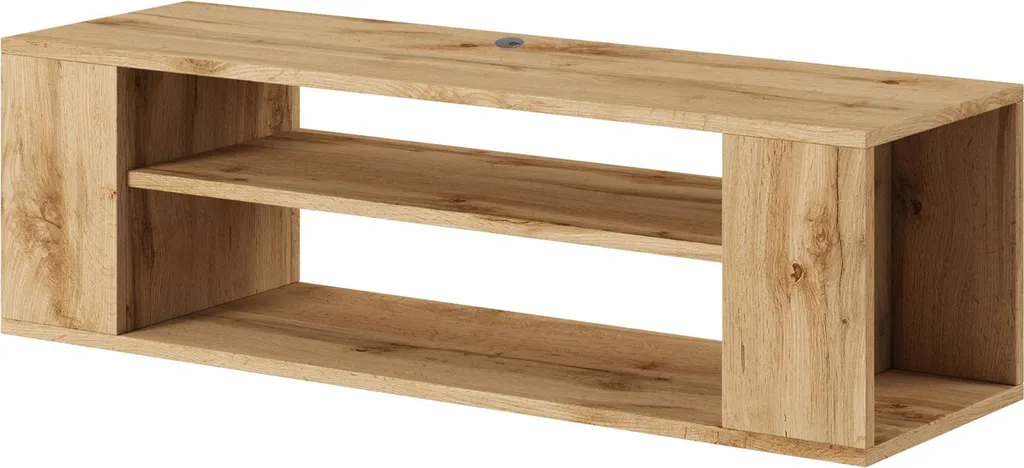 Meuble TV Suspendu 100 cm Chêne Selsey Wall pour Salon Contemporain