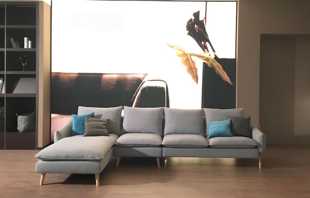 Eck Sofa Textil Sofa Polster Sitz Couchen Sofas Wohnzimmer Produktbild 