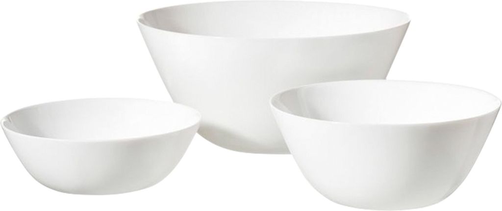 Ritzenhoff & Breker Schale Set fresh Ø 16 /18/24 cm weiß Opal Glas Mikrowellengeeignet