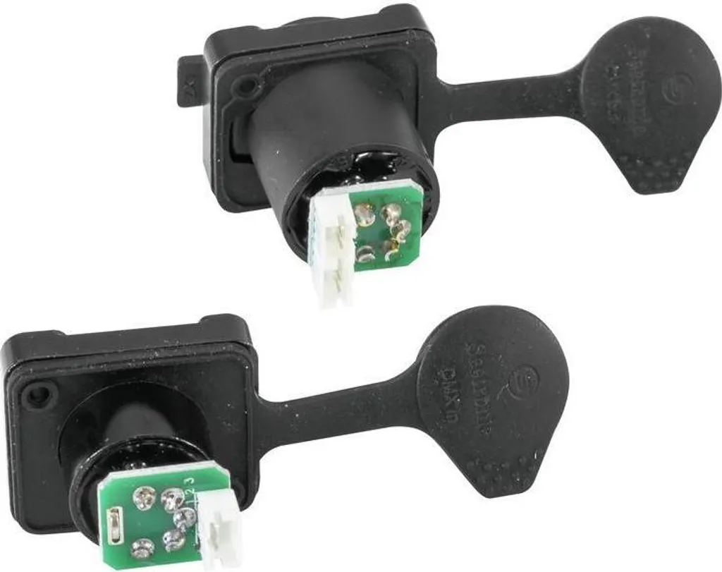 Kit Prise et Fiche XLR 5 broches étanche pour projecteur LED IP PIX