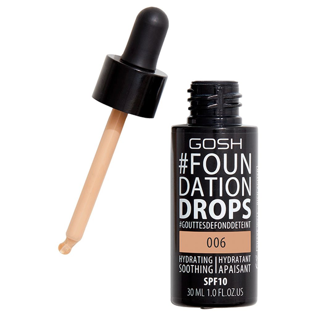 Gosh Foundation Drops SPF10 #006 Tawney 30 ml