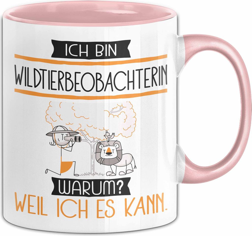 Wildtierbeobachterin Tasse Geschenk Ich Bin Produktbild 