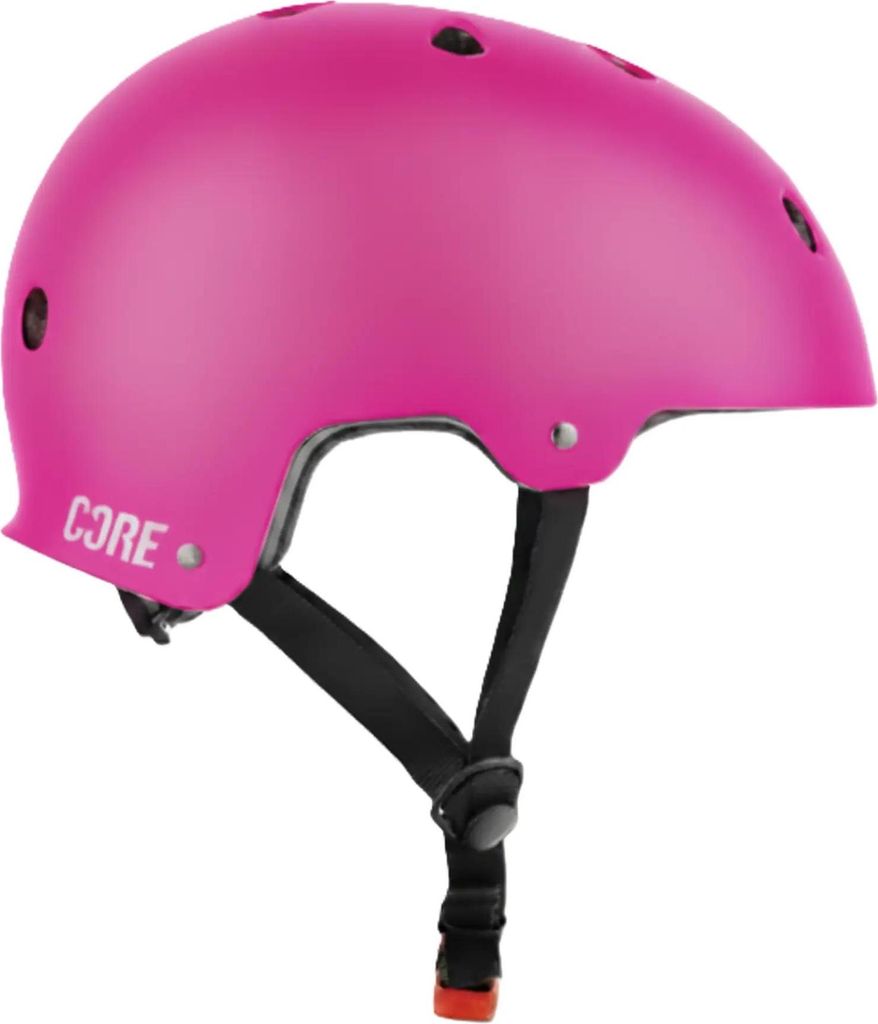 Core Action Sport Helm Pink, leichter Skate- und Stunthelm mit EPS-Schaum, Belüftungslöchern und austauschbarer Polsterung
