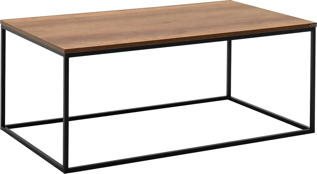 Table basse de salon noyer 100 cm idéale pour apéritifs et déco