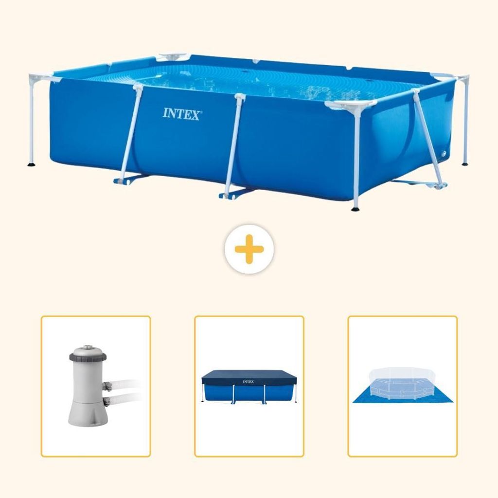 Rechteckiger Frame Pool - 300x200x75 cm - 4-teilig SCB76 Produktbild 
