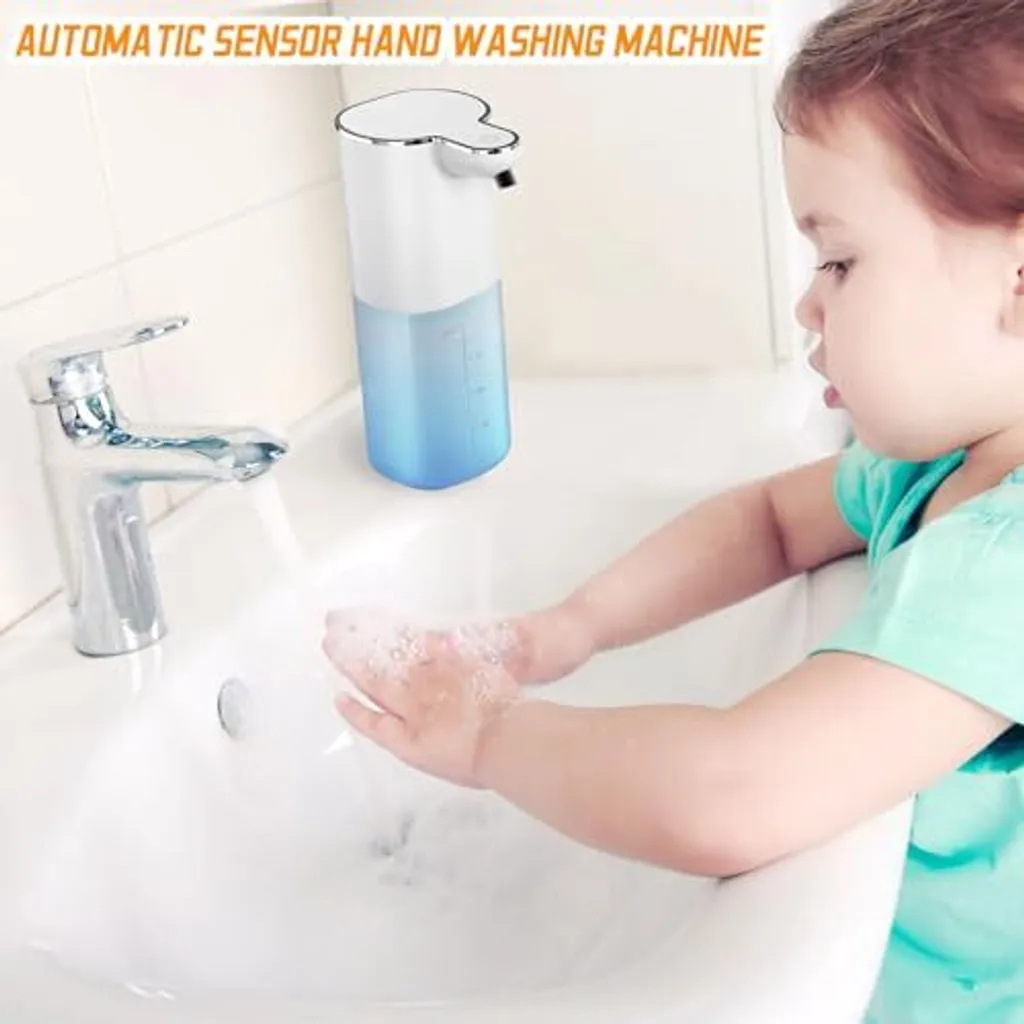 Dispenser Sapone Automatico per Bambini e Famiglia - 400ml No Drill - 6