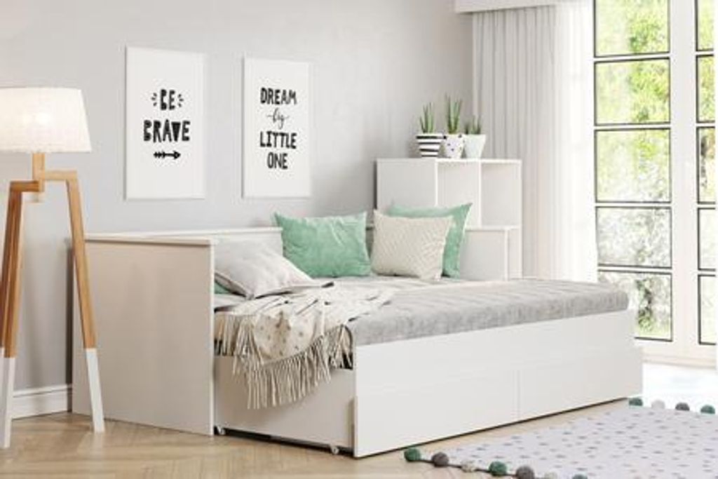 Łożko rozkładane HELIOS z dwoma szufladami 200x80/200x160 Zdjęcie produktu 