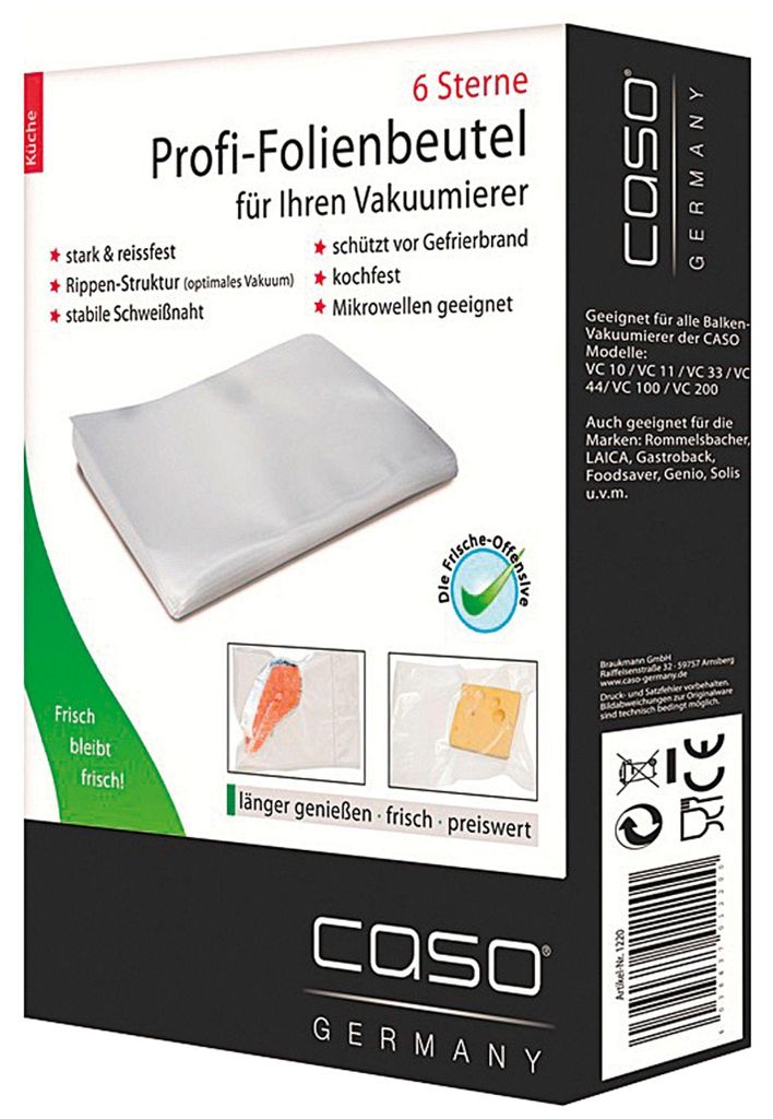 Profesionálne fóliové vrecká CASO 30x40cm, 50 kusov, veľmi Obrázok produktu 