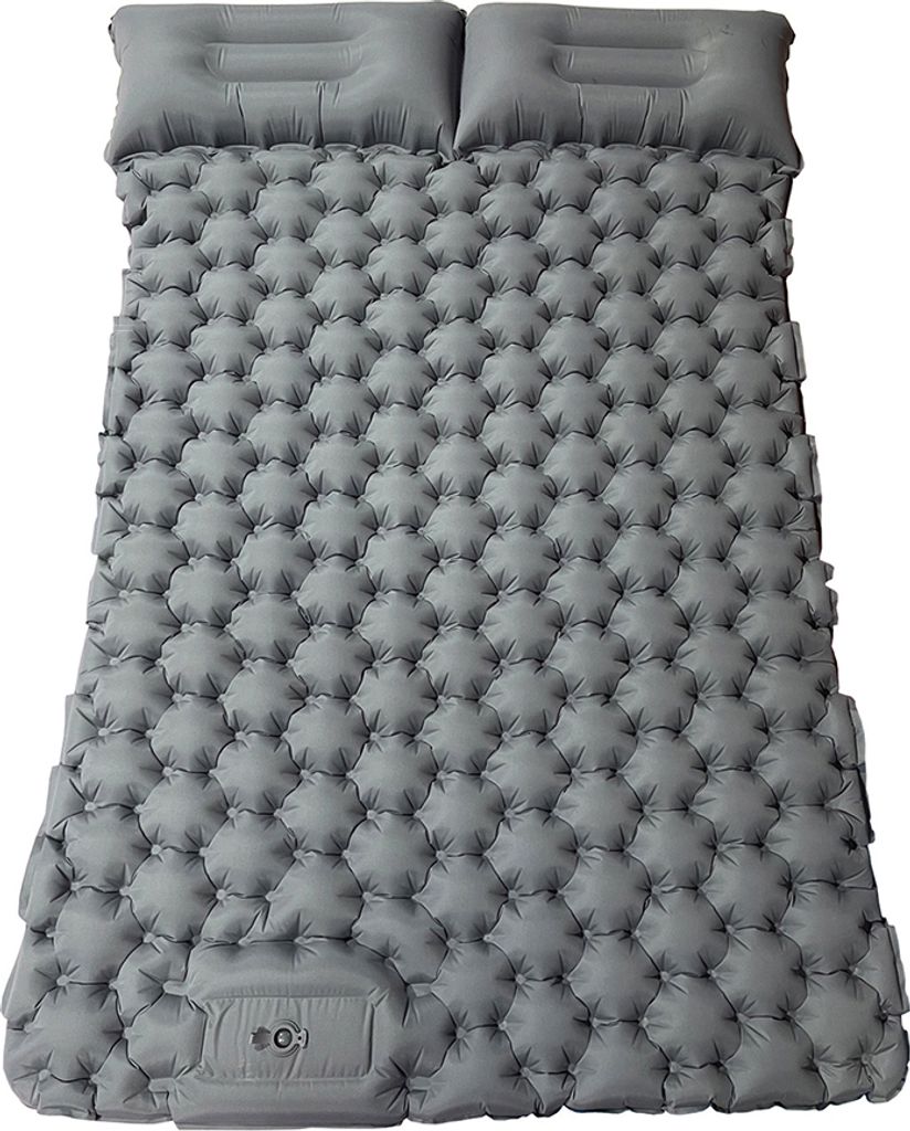 Doppel-Isomatte Camping Isomatte für 2 Personen Ultraleichte Outdoor Isomatte mit Fußdruckpumpe, Extra Dick Aufblasbar Langlebig Selbstaufblasend...