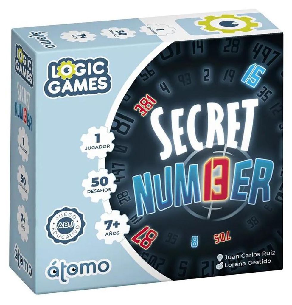Atomo Games Secret Number Kartenspiel Durchsichtig Kinder Durchsichtig One Size