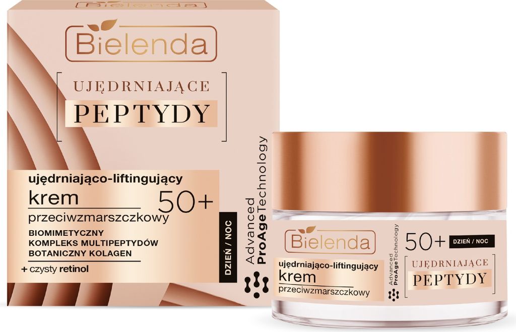 Bielenda Straffende Peptide 50+ Straffende und liftende Anti-Falten Tages- und Nachtcreme 50 ml