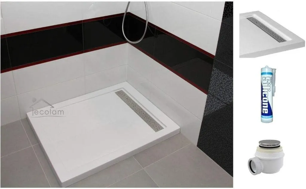 Receveur de douche 100x80 cm West idéal pour rénovation salle de bain
