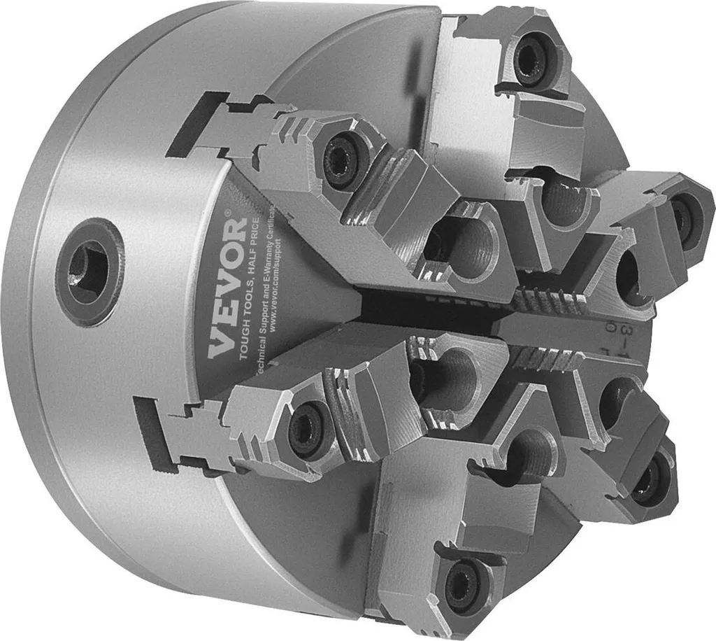 Mandrin de tour D1-4 automatique 6 mors avec plaque d'appui à came pro