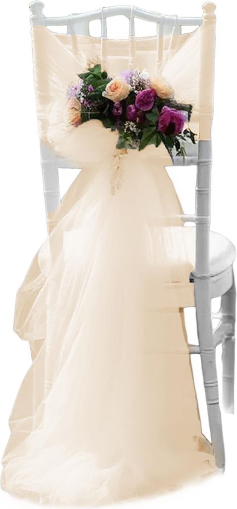 Weißer transparenter Hochzeitsvorhang, Gaze, Bogenvorhang, Champagner-Vorhänge, Hintergrundvorhang, Draperie-Panel für den Außenbereich für Ho...