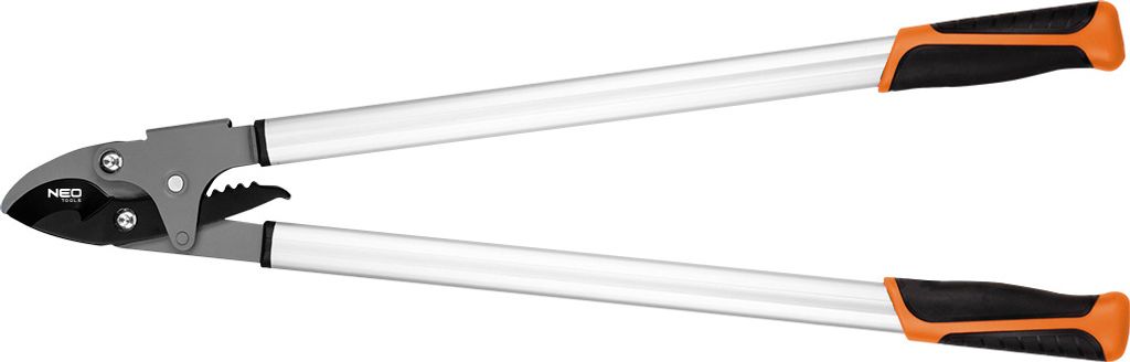 NEO TOOLS Bypass-Astschere Getriebeastschere 765 mm, max Schnittdurchmesser 40 mm, Klingen mit Antihaftbeschichtung, Aluminiumarme, rutschfeste Zwe...