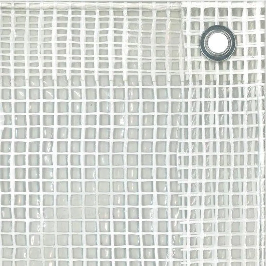 Filet imperméable pour abri et chantier 400 x 6 m blanc 150 g/m² épais
