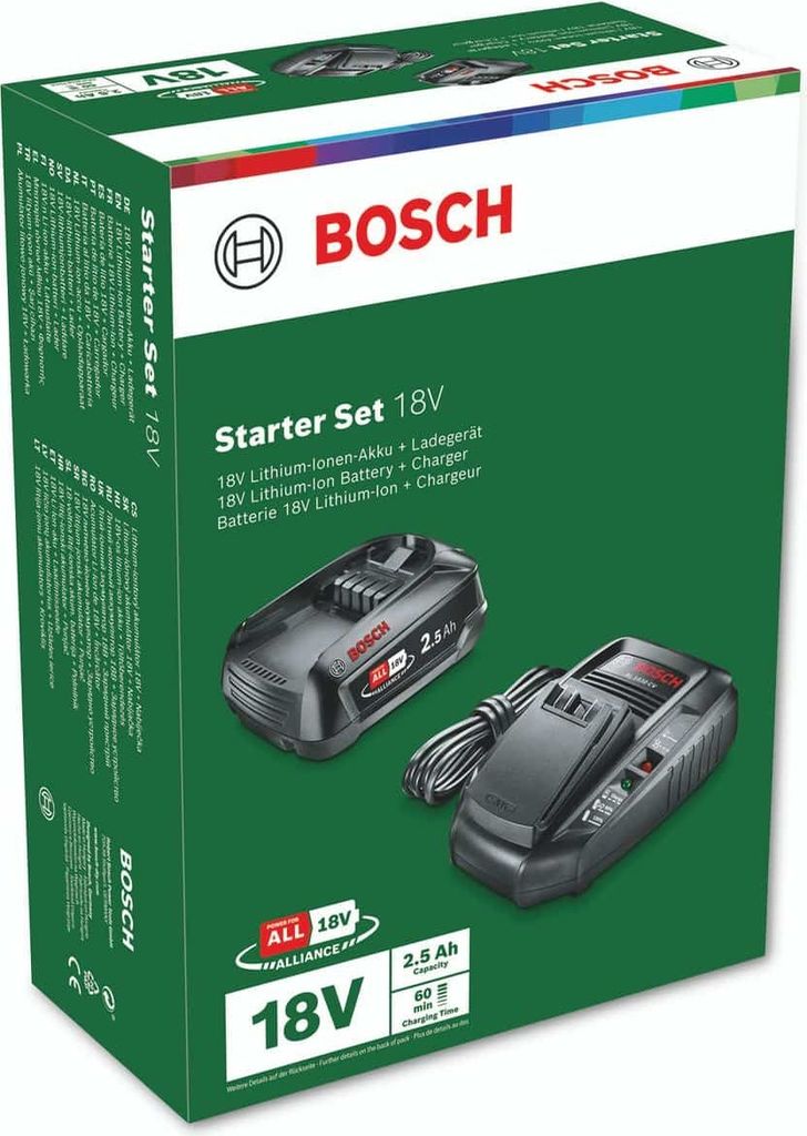 Bosch Akku Starter-Set: 1 x PBA 18 Volt, 2.5 Ah W-B und AL Produktbild 10