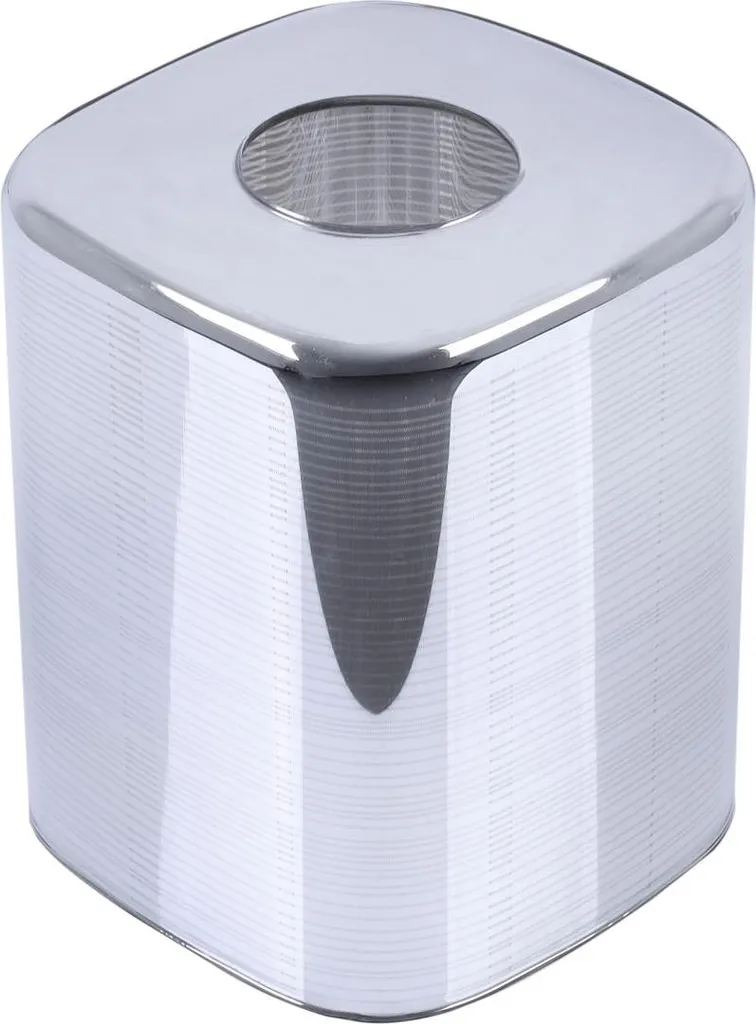 Abat-jour Cube Verre Chrome 10 cm - Rénovez vos Luminaires avec Style