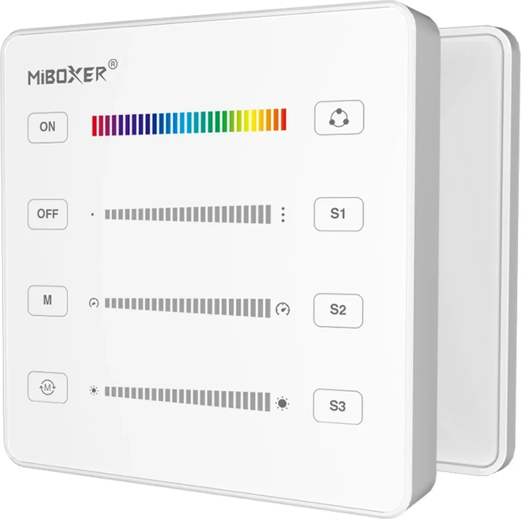 Télécommande Murale Tactile B6 Blanche pour Ruban LED et Ampoules