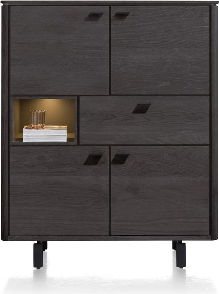 Henders & Hazel Livada Highboard Wildeiche Furnier/Metallgestell 115x140 cm