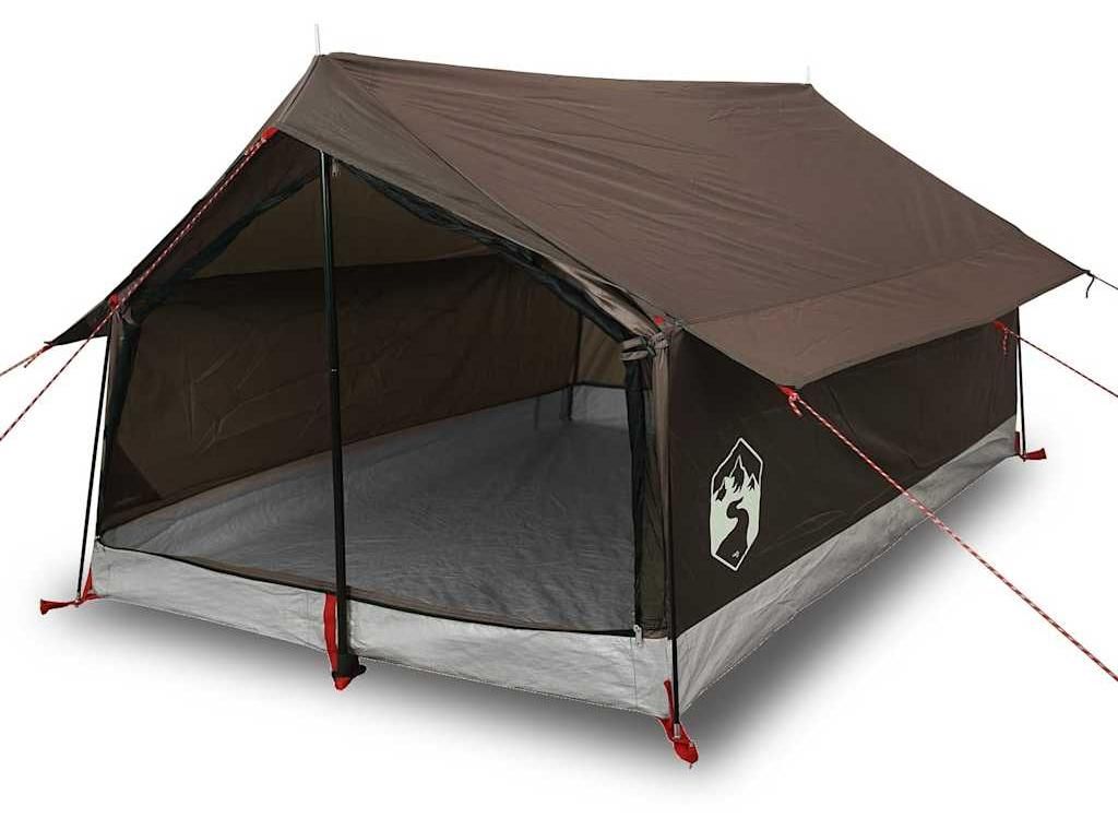vidaXL Tenda da campeggio 2 persone marrone impermeabile Immagine del prodotto 