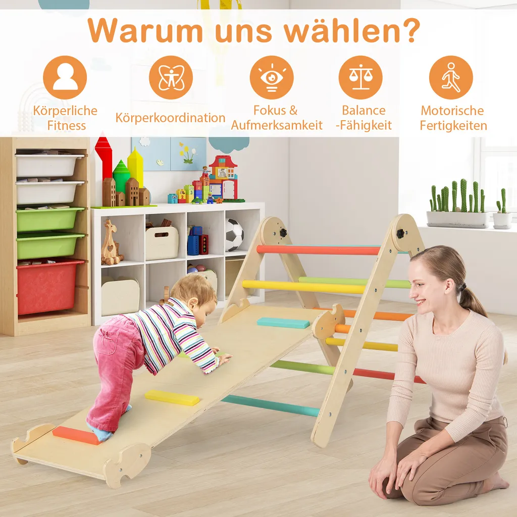 Structure d'escalade intérieure enfant pour activité physique et jeu - 5