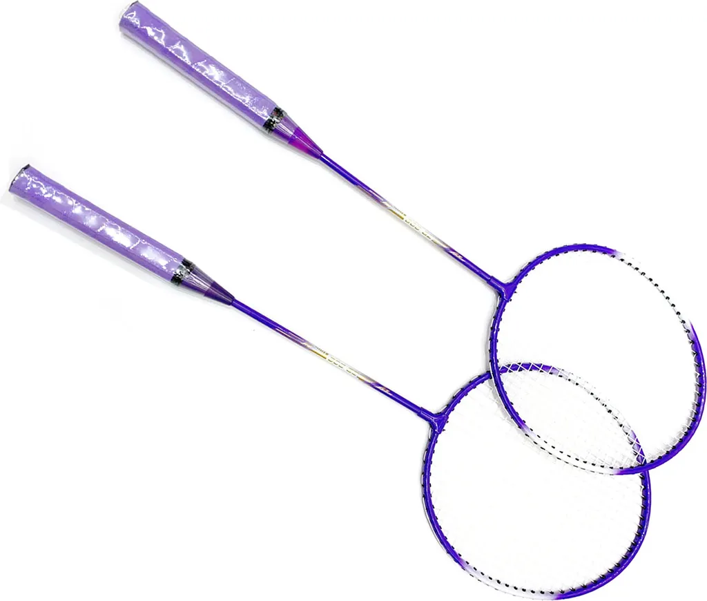 Set de Badminton 2 Joueurs Super Light en Alliage de Fer Violet