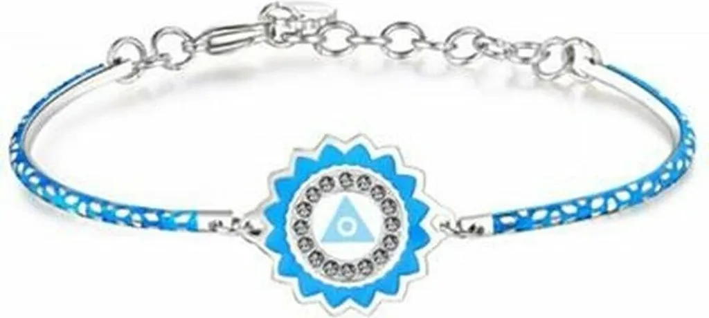 BHK121 Brosway Bracciale Chakra Donna: Acciaio 316L e Smalto Celeste