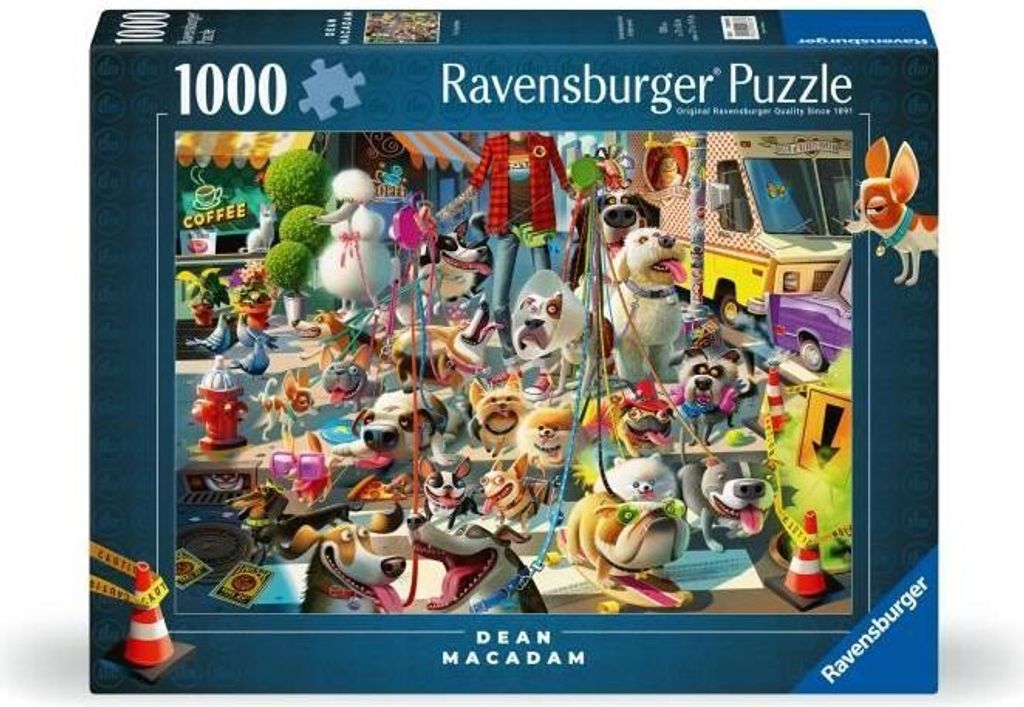 RAVENSBURGER Puzzle 1000 Teile - Le promeneur de chiens