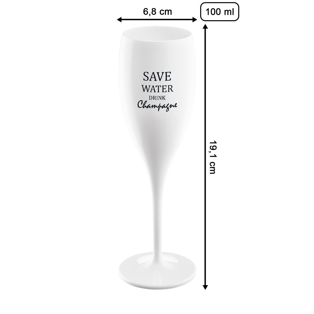 Koziol Cheers No. 1 Save Water Drink Champagne Super Glass Obrázek produktu 2