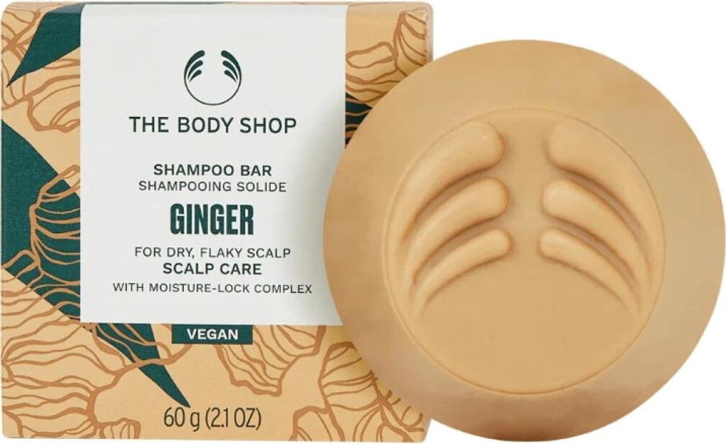 Festes Shampoo fü r trockene Kopfhaut Ingwer ( Shampoo Bar) 60 g