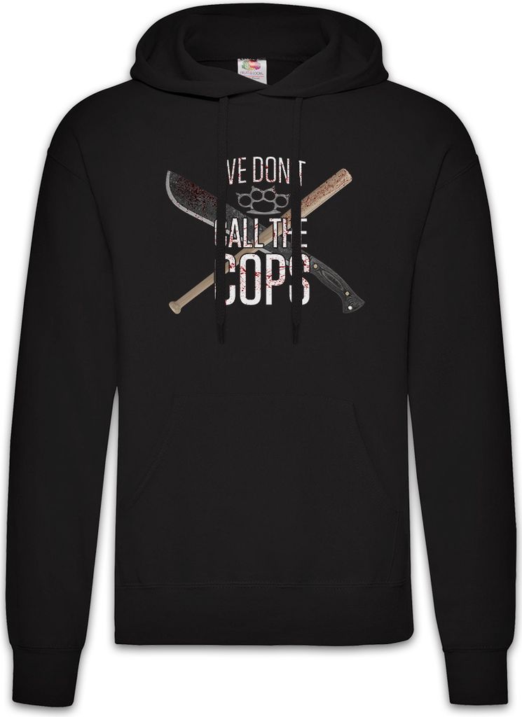 Urban Backwoods We Don't Call The Cops, Herren Hoodie, Farbe: Schwarz, Größe: M