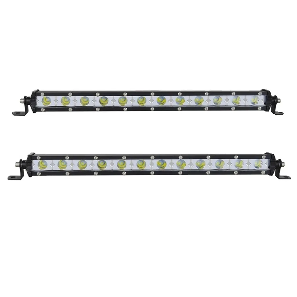 Barre LED 13 pouces design fin et faisceaux spots haute luminosité 12V