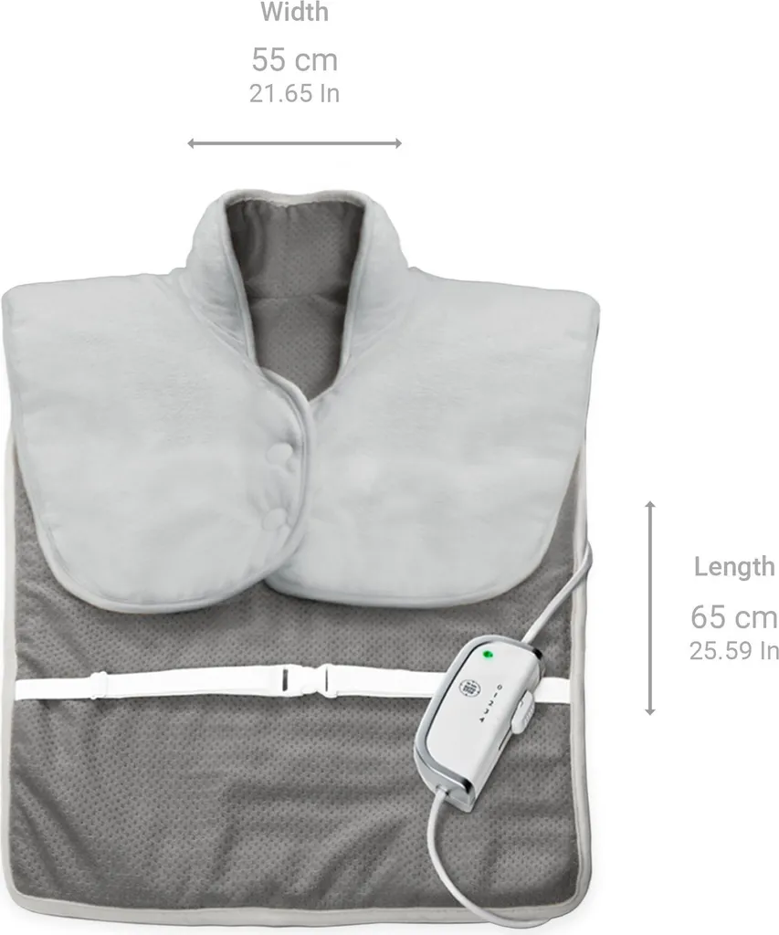 Coussin chauffant cervical et dorsal Medisana HP 630 format 55x65 cm