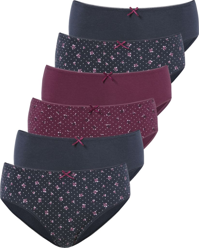 PETITE FLEUR Jazz-Pants Slips navy, berry Größe 32/34