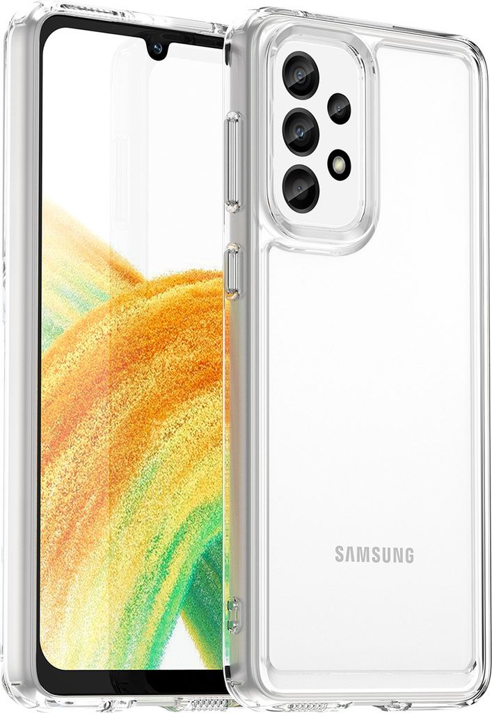 Galaxy A33 5G Hülle, Klar Rückseite Stoßfeste TPU Silikon Bumper Schutzhülle für Samsung Galaxy A33 5G Transparent