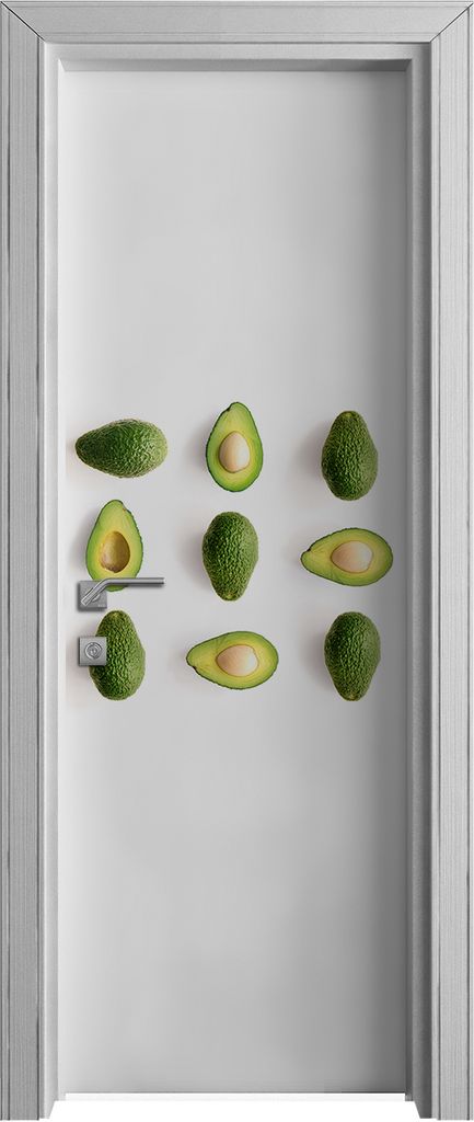 Tür Selbstklebende 70x210 cm Türfolie Türtapete Klebefolie - Farbige Früchte