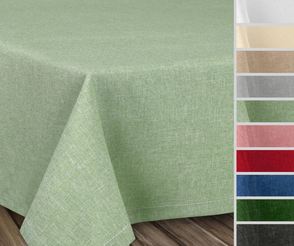 Beautex Tischdecke Leinenoptik Creme abwaschbar Produktbild 