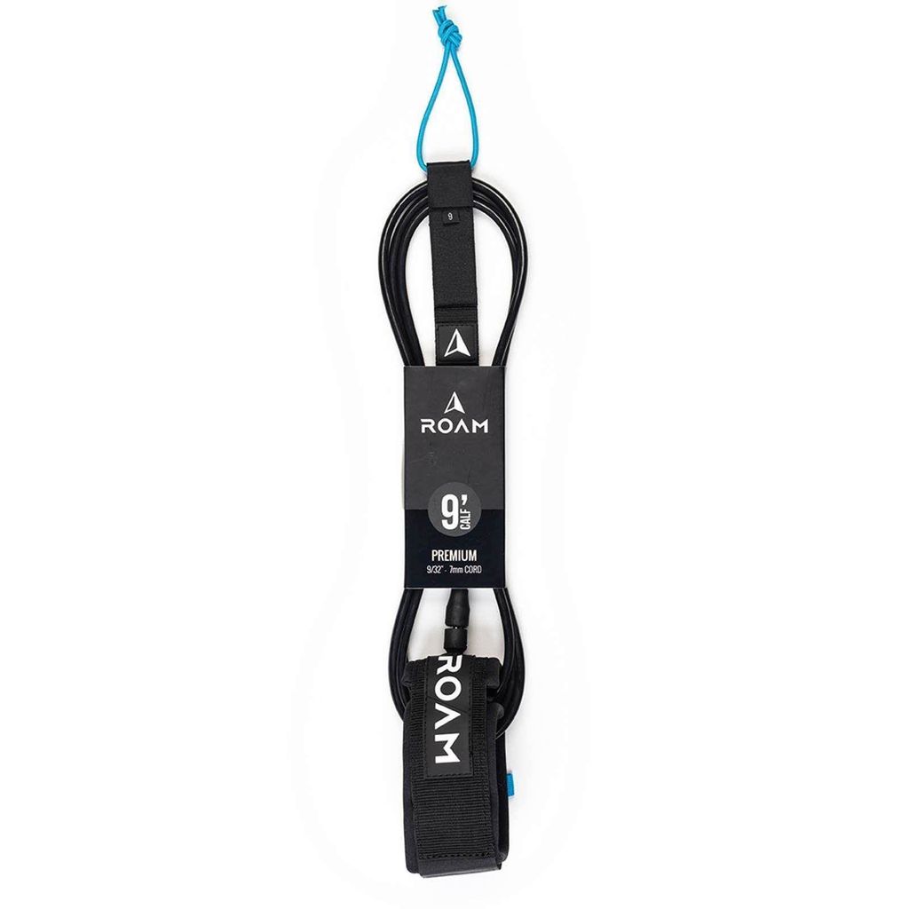 Longe de surf ROAM Premium 9.0 au niveau du genou, noire Image du produit 