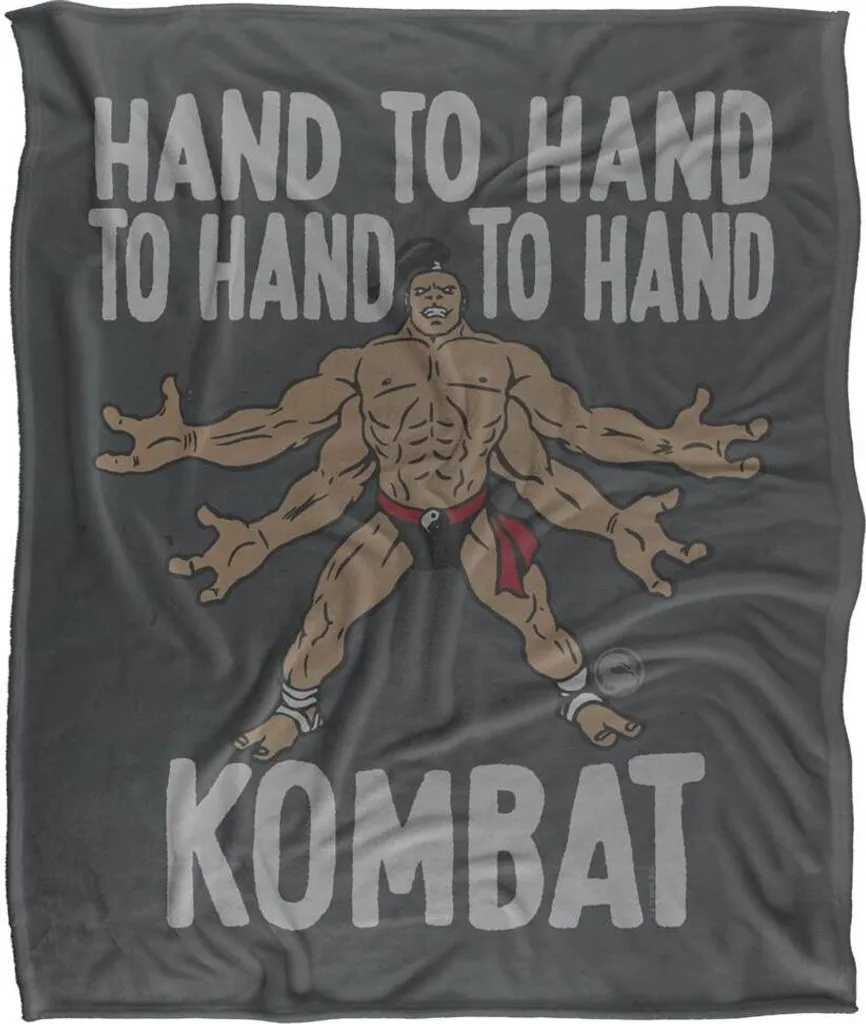 Restez au chaud avec Mortal Kombat Couverture Hand To Hand TV18829 Douce