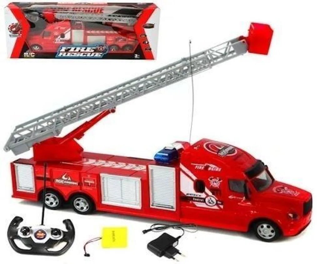 Camion Pompier Télécommandé Robuste Anti-Choc pour Enfants dès 6 Ans
