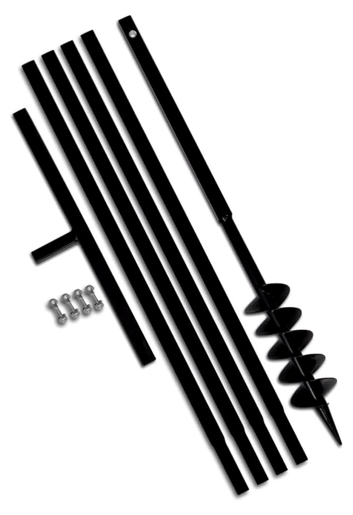 Erdbohrer mit Griff 100 mm und 5 m Verlängerungsrohr
